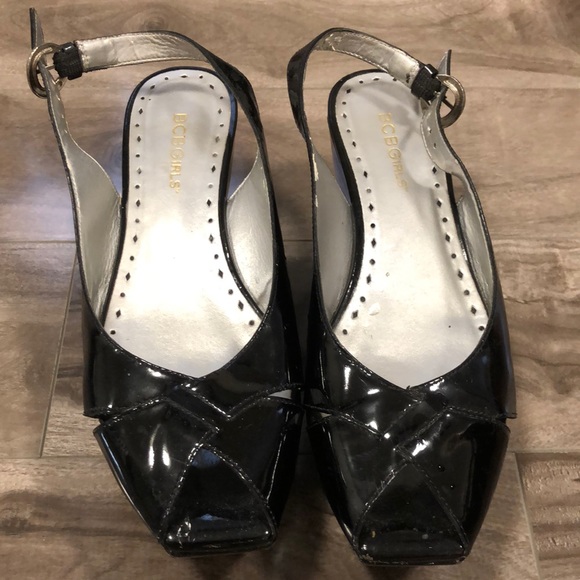 🔥🔥BCBG Patent Leather Wedges - Picture 2 of 11